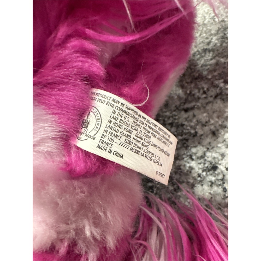 Disney Pink Cheshire Cat Plush Long Fluffy Boa Long 42" Tail Alice in Wonderland - Picture 5 of 7
